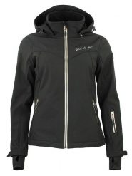 Peak Mountain Kurtka softshellowa "Amaleo" w kolorze czarnym rozmiar: S. Czarne kurtki sportowe Peak Mountain, m, bez wzorów, bez kaptura, outdoorowe. Za 236.05 zł.