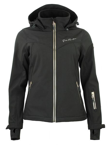 Peak Mountain Kurtka softshellowa "Amaleo" w kolorze czarnym rozmiar: S. Czarne kurtki sportowe Peak Mountain, m, bez wzorów, bez kaptura, outdoorowe. Za 236.05 zł.