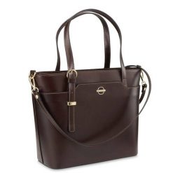 Shopperka klasyczna BETLEWSKI BVP-109 c. brązowa. Brązowe shopper Betlewski, bez wzorów, ze skóry, bez dodatków. Za 439.00 zł.