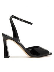 MICHAEL Michael Kors Sandały Rosie High 40S6RSHS1A Czarny. Czarne sandały MICHAEL Michael Kors, bez wzorów, ze skóry, bez obcasa, na słupku, bez zapięcia. Za 699.99 zł.