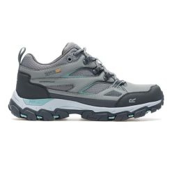 Damskie wodoodporne buty do chodzenia Holcombe III. Szare trekkingi Regatta, z materiału, trekkingowe. Za 286.00 zł.
