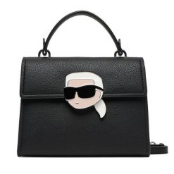 Torebka KARL LAGERFELD. Czarne torebki klasyczne KARL LAGERFELD, bez wzorów, bez dodatków. Za 999.99 zł.