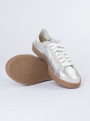 JOLANA & FENENA Skórzane sneakersy w kolorze srebrnym rozmiar: 37. Szare trampki JOLANA & FENENA, bez wzorów, bez zapięcia. Za 184.02 zł.