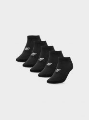 4F Skarpetki krótkie (5-pack) damskie - czarne 35-38. Czarne skarpety 4f, bez wzorów. Za 59.99 zł.