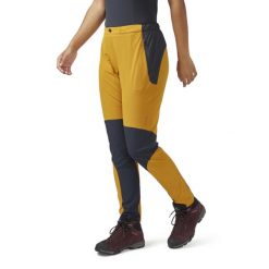 Spodnie softshellowe damskie Rab Torque. Żółte spodnie sportowe RAB, bez wzorów, trekkingowe. Za 329.99 zł.
