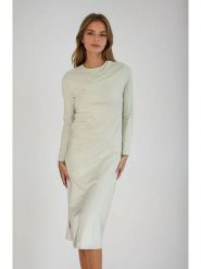 Monki Sukienka w kolorze jasnozielonym rozmiar: S. Zielone sukienki Monki, na co dzień, s, bez wzorów, z bawełny, bez kołnierzyka, bez ramiączek, midi, proste. Za 51.45 zł.