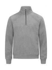 Clique Miami Half Zip bluza półrozpinana z bawełny i recyklingowanego poliestru. Szare bluzy CLIQUE, s, bez wzorów, z bawełny, bez kaptura. Za 189.36 zł.