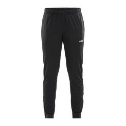 Spodnie treningowe damskie Craft Squad. Czarne obuwie sportowe Craft, bez wzorów, z dresówki. Za 186.00 zł.