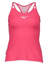 Mizuno Top funkcyjny w kolorze różowym rozmiar: L. Różowe koszulki sportowe Mizuno, bez wzorów, z materiału, bez ramiączek. Za 81.45 zł.