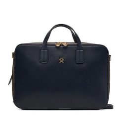 Torba na laptopa Tommy Hilfiger. Niebieskie torby na laptopa TOMMY HILFIGER, bez wzorów. Za 749.99 zł.