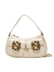 Just Cavalli Torebka 79RA4BX1 ZS969 Écru. Torebki klasyczne Just Cavalli, bez wzorów, ze skóry, bez dodatków. Za 759.99 zł.