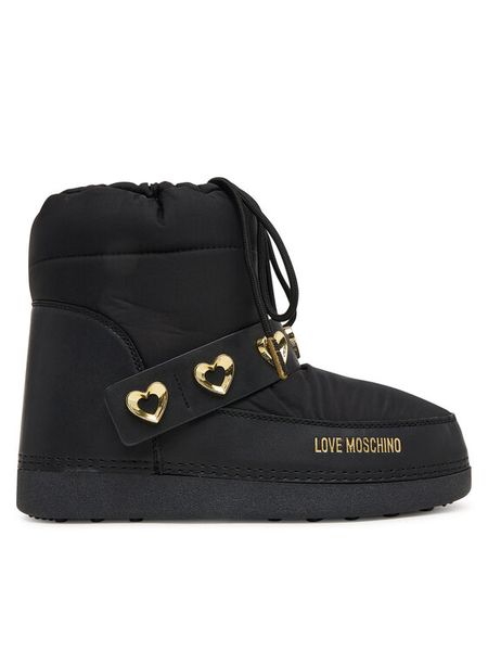 LOVE MOSCHINO Śniegowce JA24182G0NISD00A Czarny. Czarne trapery i śniegowce Love Moschino, z materiału. Za 599.99 zł.