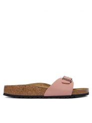 Birkenstock Klapki Madrid 1032765 Różowy. Czerwone klapki Birkenstock, bez wzorów, z syntetyku, bez obcasa. Za 399.99 zł.