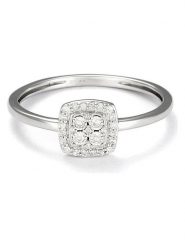 ATELIER DU DIAMANT Złoty pierścionek "Limeira" z diamentami rozmiar: 54. Szare pierścionki ATELIER DU DIAMANT, z diamentem, złote. Za 1,239.99 zł.