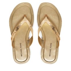 Japonki MICHAEL Michael Kors. Żółte klapki MICHAEL Michael Kors, bez wzorów, bez obcasa. Za 459.99 zł.