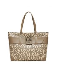 Armani Exchange Torebka 949127 3F742 M1014 Beżowy. Brązowe shopper Armani Exchange, bez wzorów, ze skóry, bez dodatków. Za 869.99 zł.