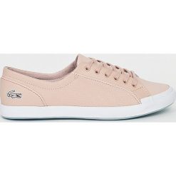 Lacoste - Tenisówki Lancelle. Czerwone trampki Lacoste, bez wzorów, z gumy, bez zapięcia. W wyprzedaży za 269.90 zł.