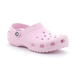 Klapki Crocs Classic ballerina. Czerwone klapki Crocs, bez wzorów, bez obcasa. Za 189.99 zł.