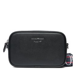 Torebka Emporio Armani. Czarne listonoszki Emporio Armani, bez wzorów, bez dodatków. Za 679.99 zł.