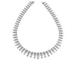 Naszyjnik z białego złota z diamentami - 28,07 ct - próba 750. Białe naszyjniki Apart, z diamentem, złote. Za 299,000.00 zł.