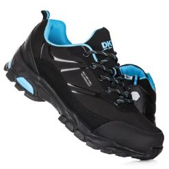 Buty damskie trekkingowe wodoodporne DK FALCON. Czarne trekkingi DK, z materiału, do biegania. Za 149.00 zł.