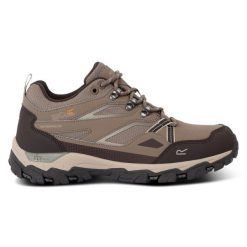 Buty trekkingowe damskie Holcombe 3 niskie. Brązowe trekkingi Regatta, z syntetyku. W wyprzedaży za 249.99 zł.