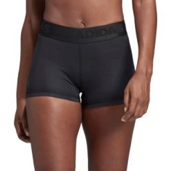 Adidas Alphaskin W Short CD9757. Czarne szorty Adidas, bez wzorów, z elastanu. W wyprzedaży za 109.99 zł.