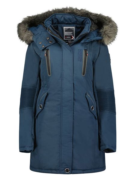 Geographical Norway Parka "Coraly" w kolorze granatowym rozmiar: M. Niebieskie parki Geographical Norway, m, bez kaptura. Za 234.95 zł.