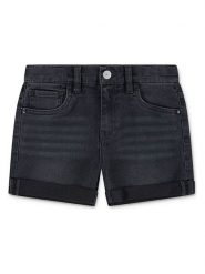 Levi's Kids Szorty dżinsowe w kolorze antracytowym rozmiar: 128. Czarne szorty Levi's Kids, bez wzorów, klasyczne, z podwyższonym stanem. Za 69.45 zł.