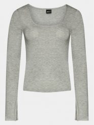 Gina Tricot Bluzka Agnes 16981 Szary Slim Fit. Szare bluzki Gina Tricot, xl, bez wzorów, z wiskozy, bez kołnierzyka, bez ramiączek. Za 49.99 zł.