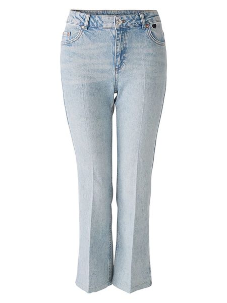 Oui Dżinsy - Flare fit - w kolorze błękitnym rozmiar: 36. Niebieskie jeansy Oui, z aplikacjami. Za 173.99 zł.