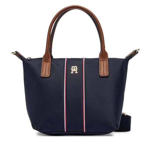 Torebka Tommy Hilfiger. Niebieskie torebki klasyczne TOMMY HILFIGER, bez wzorów, bez dodatków. Za 258.99 zł.