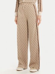 Guess Spodnie dresowe V5RB03 KCO90 Beżowy Regular Fit. Brązowe spodnie dresowe Guess, l, z aplikacjami, z dresówki. Za 399.99 zł.