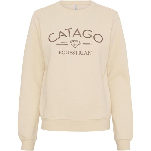 Bluza damska Catago Tinley. Brązowe bluzy CATAGO, xl, bez wzorów, z bawełny, bez kaptura. Za 240.00 zł.