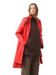 Ilse Jacobsen Płaszcz przeciwdeszczowy w kolorze czerwonym rozmiar: 36. Czerwone kurtki sportowe Ilse Jacobsen, bez wzorów, bez kaptura, outdoorowe. Za 202.45 zł.