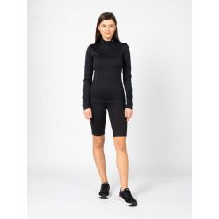 Koszulka z długim rękawem do biegania damska. Czarne bluzki Champion, m, bez wzorów, z elastanu, sportowe, bez kołnierzyka, bez ramiączek. Za 219.00 zł.