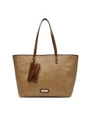 Nine West Torebka Lilla3 Brązowy. Brązowe shopper Nine West, bez wzorów, z materiału, bez dodatków. Za 219.99 zł.