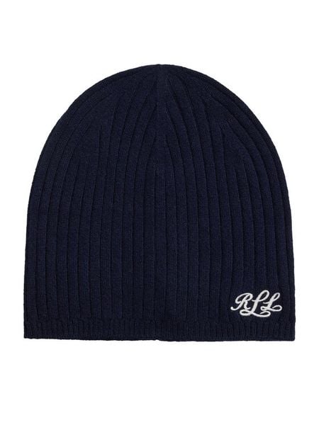 LAUREN RALPH LAUREN Czapka 454P04475002 Granatowy. Niebieskie czapki Lauren Ralph Lauren, bez wzorów, z kaszmiru. Za 549.99 zł.