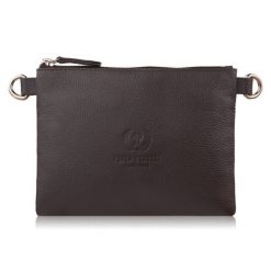 Torebka damska skórzana na ramię kompaktowa kopertówka brązowa Paolo Peruzzi SI-41-BR. Brązowe torby na ramię bez wzorów, z materiału, klasyczne, na ramię, bez dodatków. Za 79.00 zł.