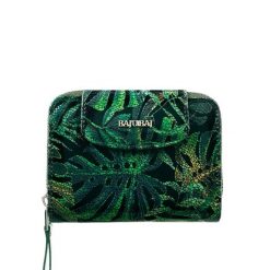 Damski portfel skórzany z suwakiem BajuBaj zielony PD1255s161. Zielone portfele bez wzorów, ze skóry. Za 180.50 zł.