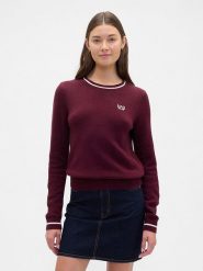 GAP Sweter w kolorze czerwonym rozmiar: M. Czerwone swetry GAP, m, bez wzorów, bez ramiączek. Za 180.91 zł.
