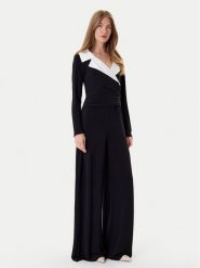 Joseph Ribkoff Kombinezon 253705 Czarny Wide Leg. Czarne sukienki Joseph Ribkoff, bez wzorów, z syntetyku, bez kołnierzyka, bez ramiączek. Za 1,569.00 zł.