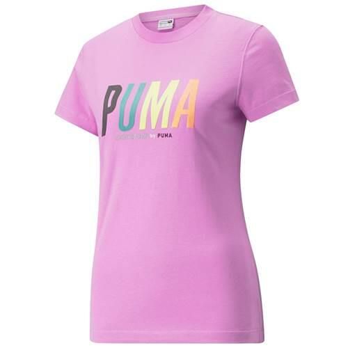 Koszulka treningowa damska Puma Swxp Graphic. Czerwone bluzki Puma, m, bez wzorów, sportowe, bez kołnierzyka, bez ramiączek. Za 213.00 zł.
