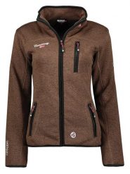Geographical Norway Kurtka polarowa w kolorze brązowym rozmiar: XXL. Brązowe swetry Geographical Norway, xxl, bez wzorów, z polaru, bez ramiączek. Za 118.28 zł.