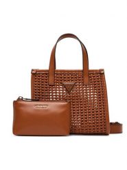 Guess Torebka Brigitta Mini HWWZ72 06770 Brązowy. Brązowe torebki klasyczne Guess, z aplikacjami, ze skóry, bez dodatków. Za 589.99 zł.