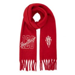 Szalik zimowy z frędzlami 120. rocznica Real Sporting de Gijón Siroko SC120 Gi. Czerwone szaliki SIROKO, na zimę, bez wzorów, z materiału. Za 253.00 zł.
