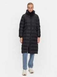 Tommy Hilfiger Płaszcz zimowy WW0WW43553 Czarny Regular Fit. Czarne płaszcze TOMMY HILFIGER, na zimę, s, bez wzorów, z syntetyku, bez kaptura. Za 979.99 zł.