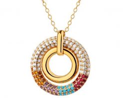 Naszyjnik z mosiądzu pozłacany z cyrkoniami. Naszyjniki Artelioni, z cyrkonią, pozłacane. Za 229.00 zł.