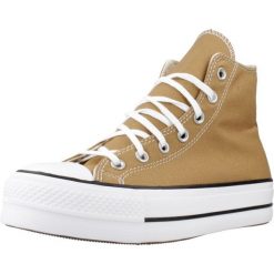 Kapcie CONVERSE CHUCK TAYLOR ALL STAR PLATFORM Brązowy. Brązowe obuwie domowe Converse, bez wzorów, z tkaniny, bez zapięcia. W wyprzedaży za 363.65 zł.