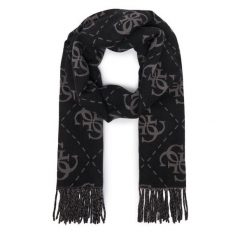 Szalik Guess. Czarne szaliki Guess, z aplikacjami. Za 234.99 zł.